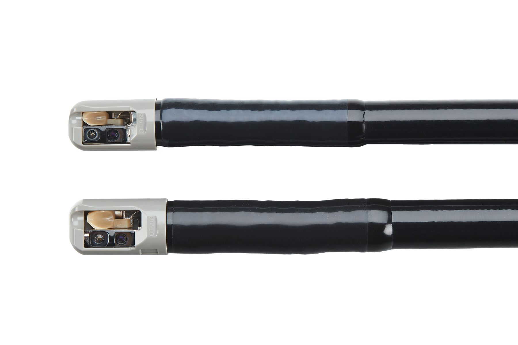 Closeup of a the DEC Duodenoscope SlimDec distal tips